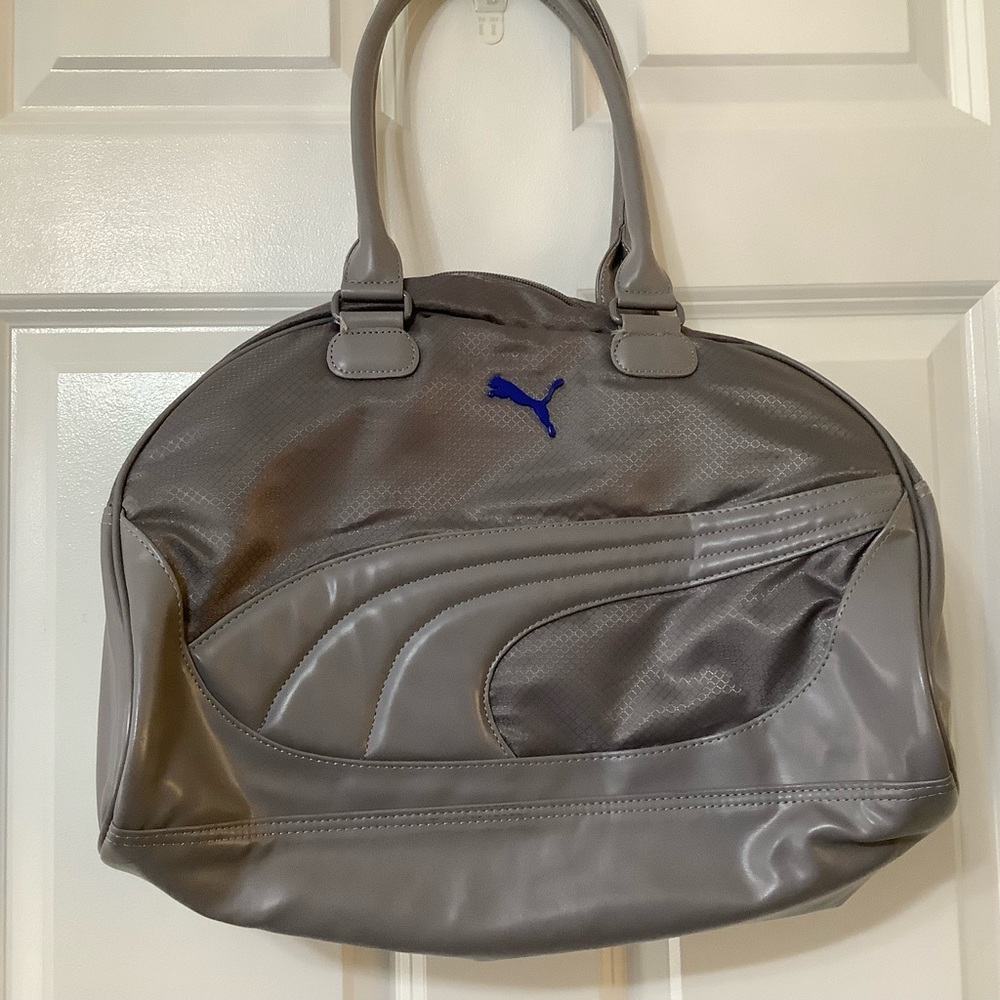 Vintage Puma gym Handbag color gray